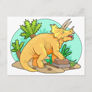 Triceratops Postkarte