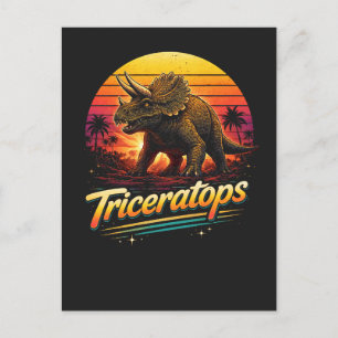 Triceratops Postkarte