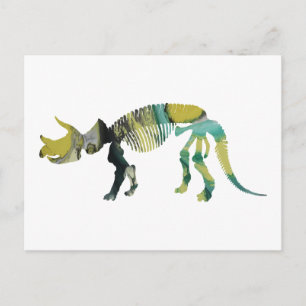 Triceratops prorsus skelett postkarte