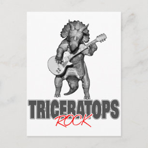 Triceratops Rocks Postkarte