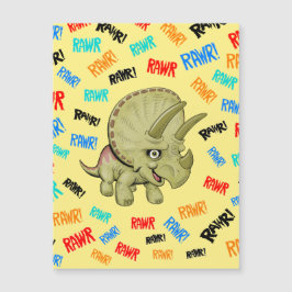 Triceratops sagt: "Rawr!" Magnet