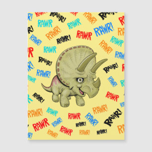 Triceratops sagt: "Rawr!" Magnet