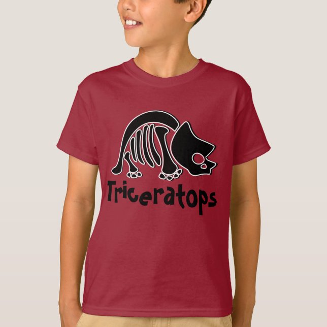 Triceratops Skeleton T-Shirt (Vorderseite)
