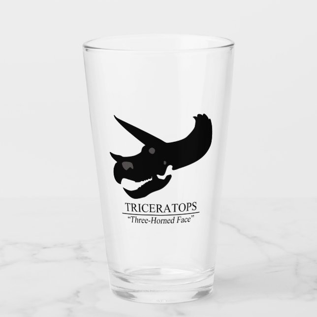 Triceratops Skull Glas (Vorderseite)