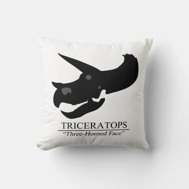 Triceratops Skull Kissen (Vorderseite)