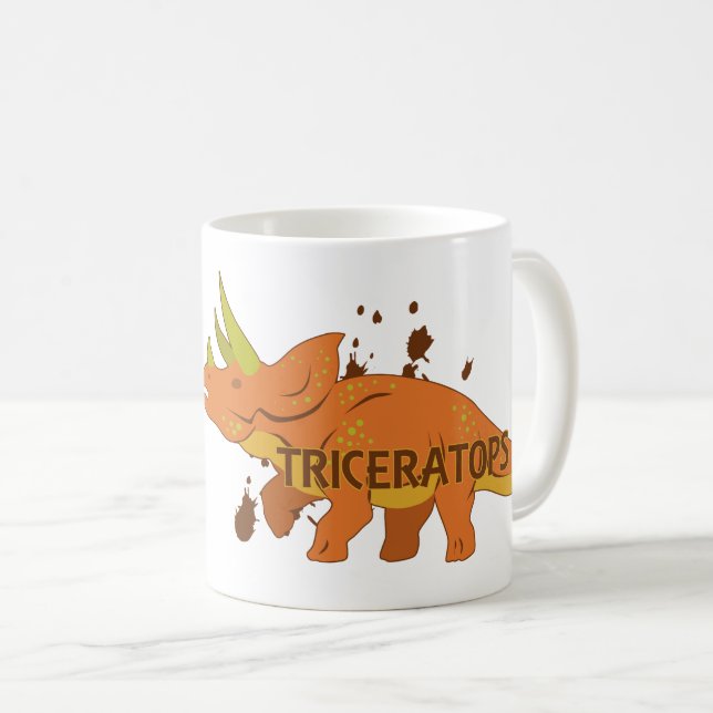 Triceratops Tasse (VorderseiteRechts)
