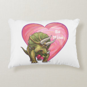 Triceratops Valentinstag Zierkissen