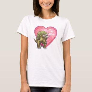 Triceratops Verliebt Valentinstag T-Shirt