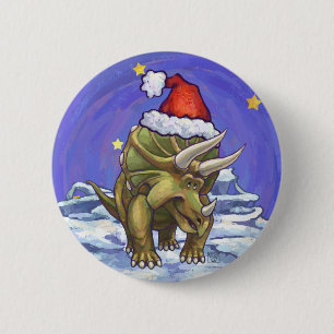 Tricerops Weihnachten Button