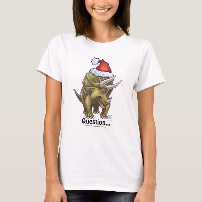Tricerops Weihnachten T-Shirt (Vorderseite)
