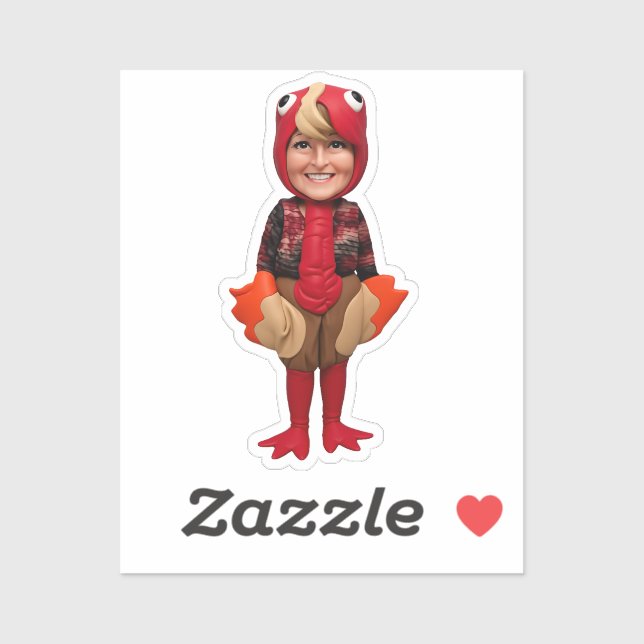 Tricia Party Turkey Sticker (Blatt)