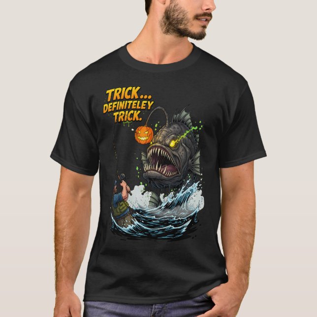 Trick... Definitiv Trickfischerei  T-Shirt (Vorderseite)
