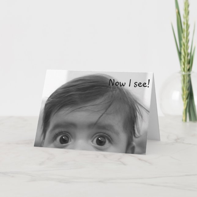 TRICK DER AUGEN GEBURTSTAGSWÜNSCHE KARTE (Vorderseite)