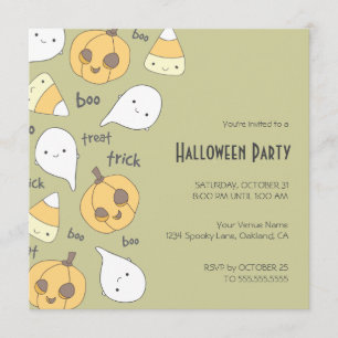 Trick-LeckereiBoo!   Halloween-Party-Einladungen Einladung