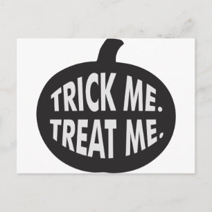 Trick Me-Leckerei B/W Postkarte