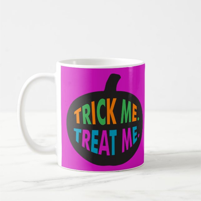 Trick Me Leckerei Me, Halloween Multi-Color Kaffeetasse (Links)
