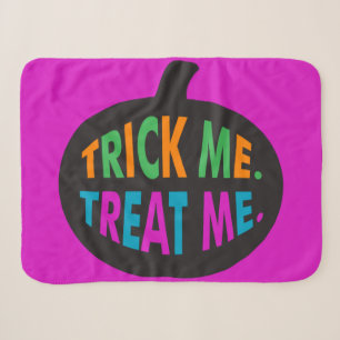 Trick Me Leckerei Me, Halloween Multi-Color Sherpadecke