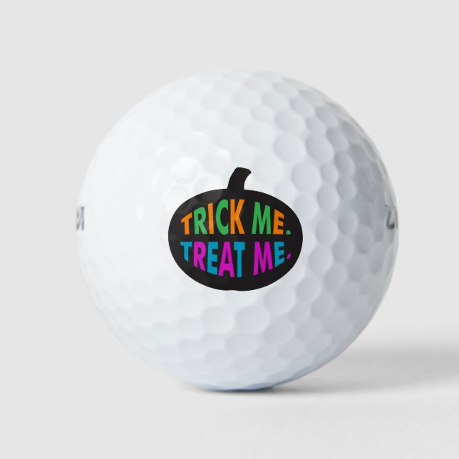 Trick Me Leckerei Me mehrfarbig Golfball (Vorderseite)
