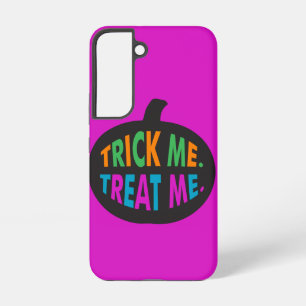 Trick Me Treat Me, Halloween Mehrfarbig  Samsung Galaxy Hülle