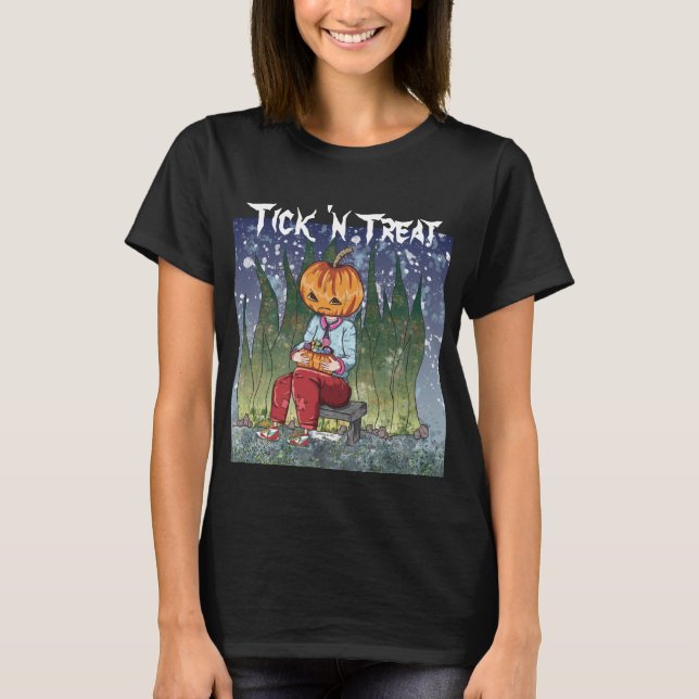 Trick 'n Leckerei Pumpkin Head Halloween Women's T-Shirt (Vorderseite)