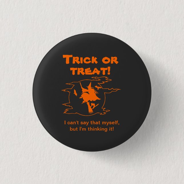 Trick oder behandele es button (Vorderseite)