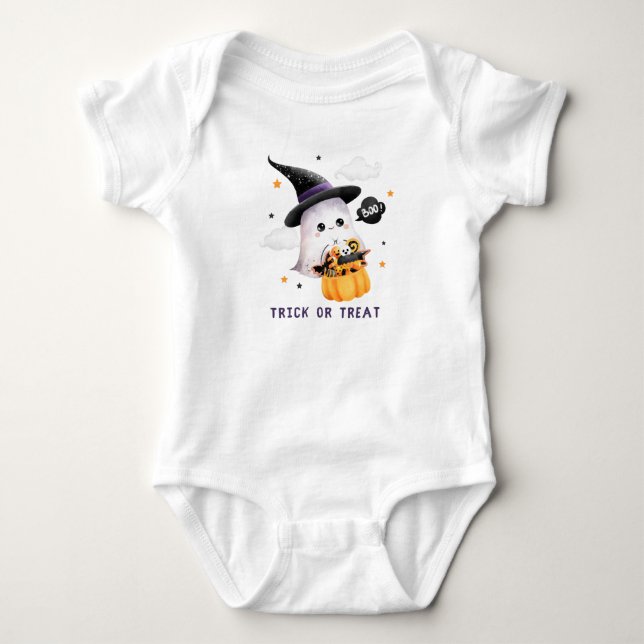 Trick oder behandeln Baby-T - Shirt (Vorderseite)