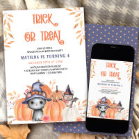Trick oder behandeln Black Cat Pumpkin Patch Gebur