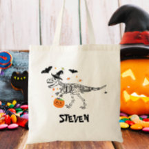 Trick oder behandeln Dinosaurier mit Hexenhut Hall