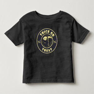 Trick oder behandeln Grim Sensenmann Starbucks Log Kleinkind T-shirt