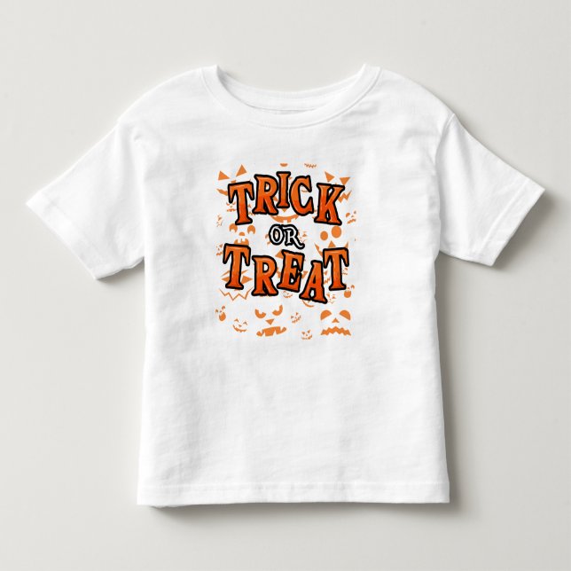 Trick oder behandeln Halloween Kleinkind Kleidung  T-shirt (Vorderseite)