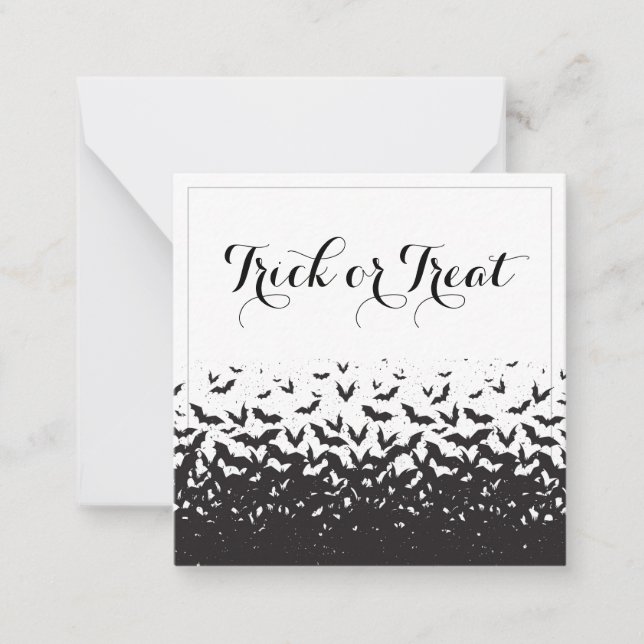 Trick oder behandeln Halloween Pop by Mitteilungskarte (Vorderseite)