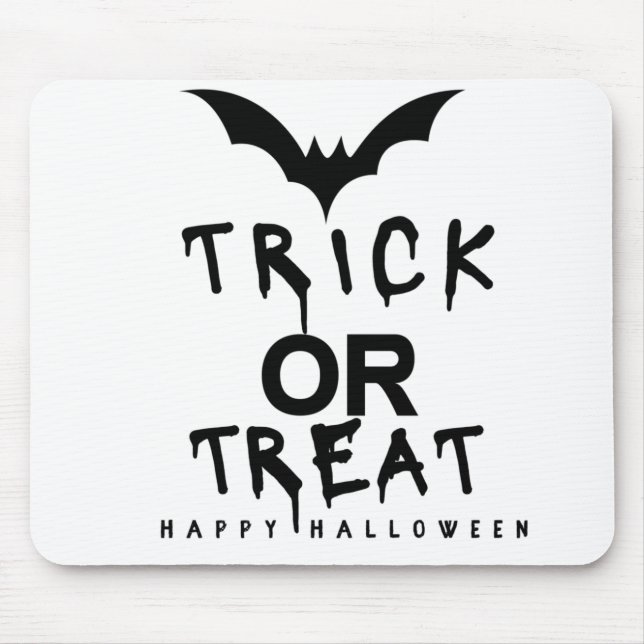 Trick oder behandeln Halloween Pumpkin Funny Mousepad (Vorne)