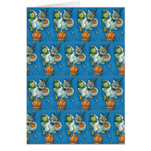 TRICK ODER BEHANDELN, MEINE HALLOWEEN EIGENKARTE M