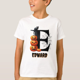 Trick oder behandeln Niedlich E Anfangshalhase T-Shirt