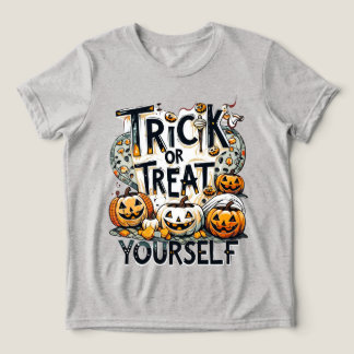 Trick oder Behandeln Sie sich selbst - Halloween Tri-Blend Shirt