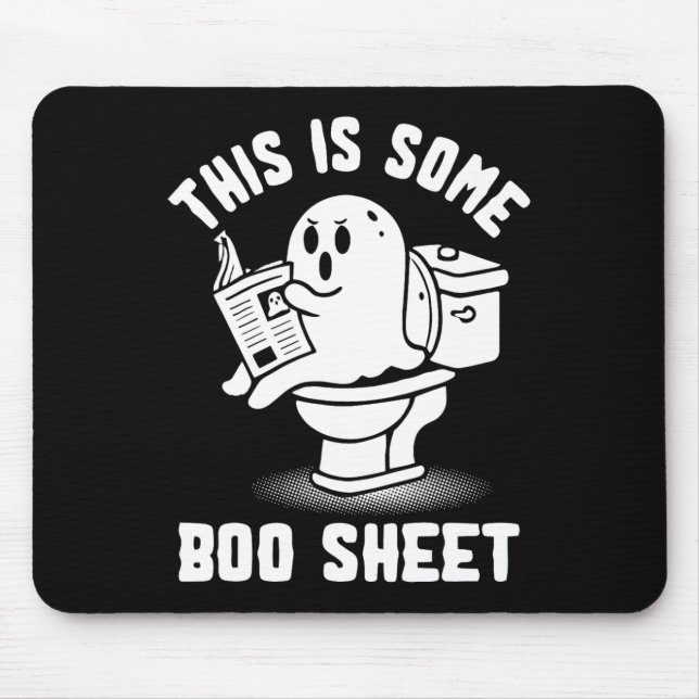 Trick oder behandeln Spooky Ghost Dies ist ein Boo Mousepad (Vorne)