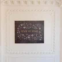 Trick oder behandeln Vintages Chalkboard Halloween
