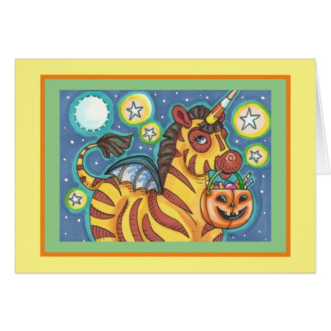 TRICK ODER BEHANDLUNG BVT WING ZEBRA, HALLOWEEN KA (Vorderseite (Horizontal))