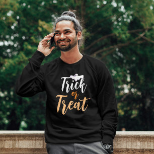 Trick oder Behandlung Einfaches Halloween-Kürbis T-Shirt