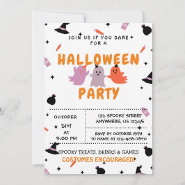 Trick oder Behandlung, Einladung von Halloween-Par