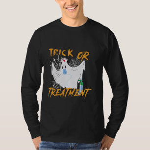 Trick oder Behandlung Halloween lustige Kostümkure T-Shirt
