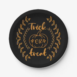Trick oder Behandlung im Rahmen von Pflanze Pappteller