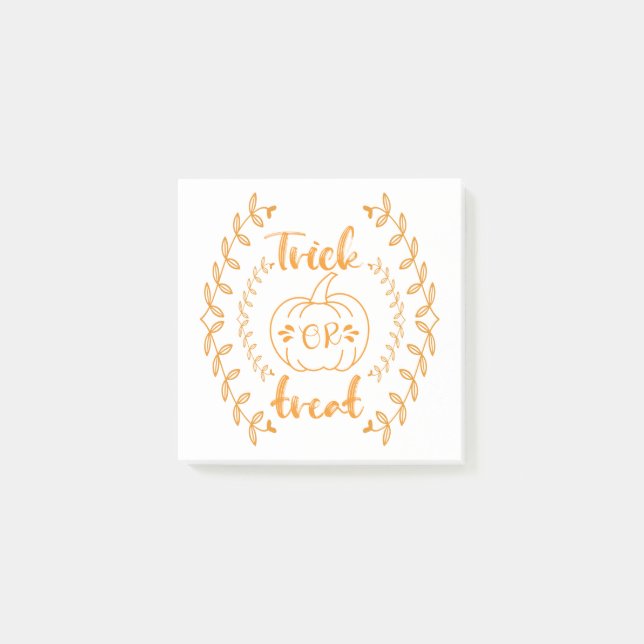 Trick oder Behandlung im Rahmen von Pflanze Post-it Klebezettel (Vorderseite)