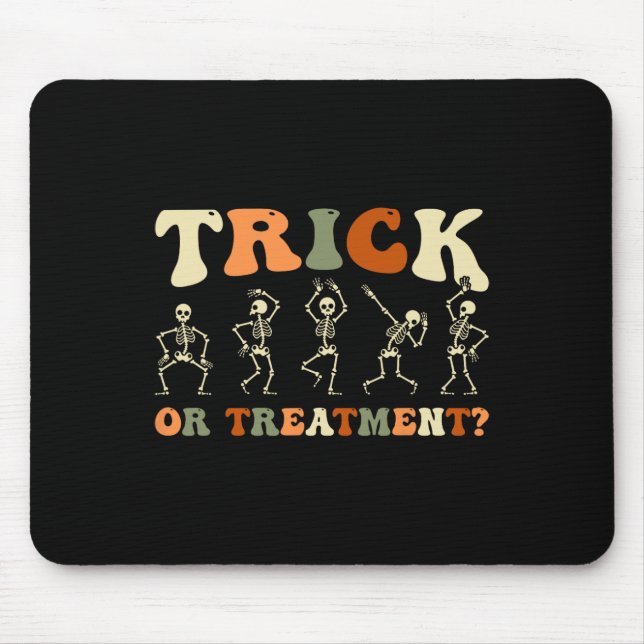 Trick oder Behandlung Physikalische Therapie Hallo Mousepad (Vorne)