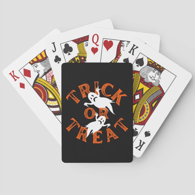 Trick oder Behandlung Spielkarten (Rückseite)
