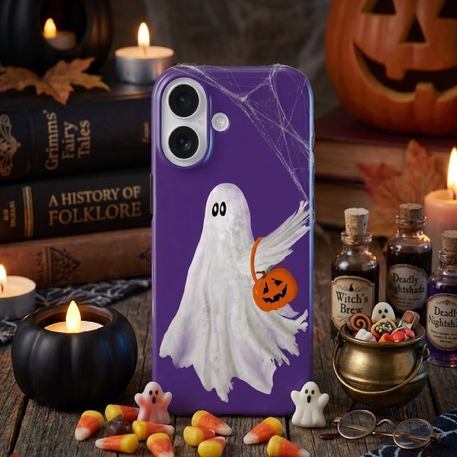 Trick oder Behandlung von Geist mit Kürbiskandy Ei Case-Mate iPhone Hülle (Von Creator hochgeladen)