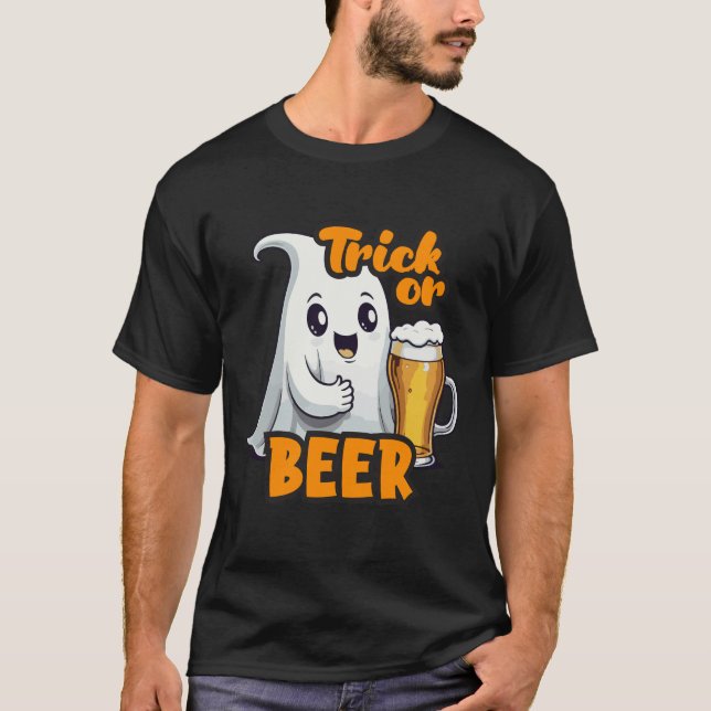 Trick oder BIER halloween T-Shirt (Vorderseite)