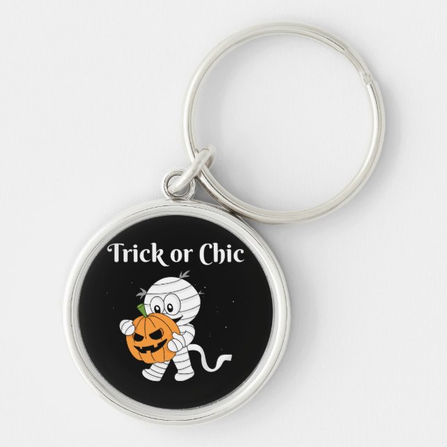 Trick oder Chic Schlüsselanhänger (Vorne)