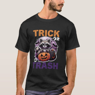 Trick oder eher Müll Raccoon Kostüm Funny 2024 H T-Shirt
