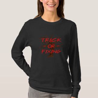 Trick oder Fixierung eines Beängstigenden Hallowee T-Shirt